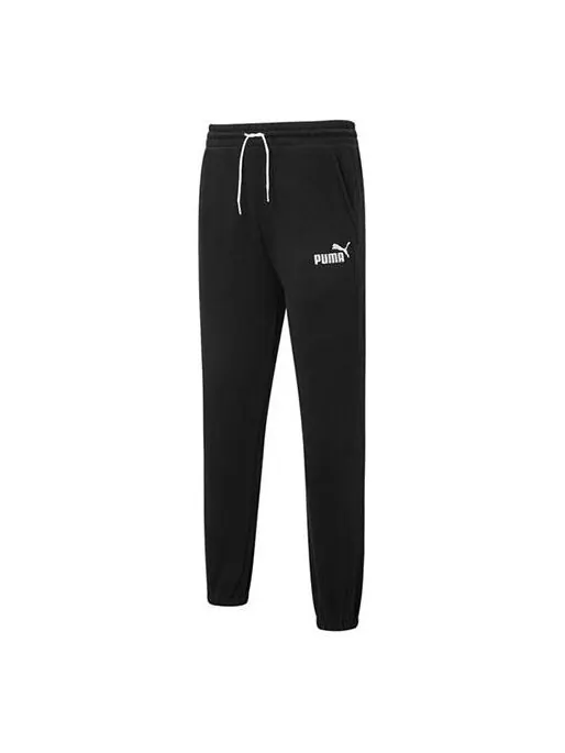 Брюки ess+ relaxed sweatpants 'black' Puma — изображение 1 из 4, черный