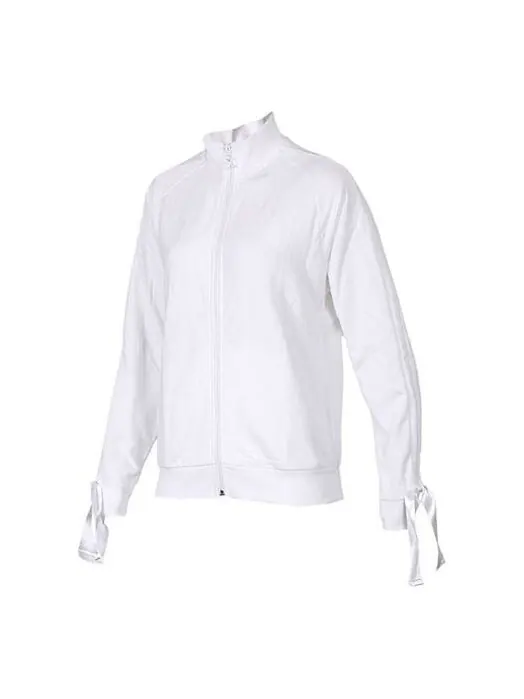 Куртка cuff stand collar casual jacket white Puma — изображение 1 из 4, белый