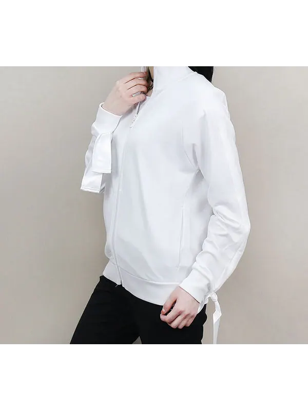Куртка cuff stand collar casual jacket white Puma — изображение 4 из 4, белый