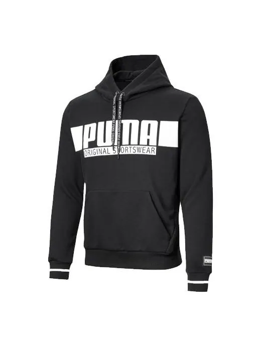 Толстовка printing pullover black Puma — изображение 1 из 2, черный