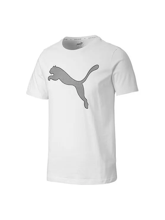 Футболка performance cat training t-shirt 'white' Puma — изображение 1 из 2, белый
