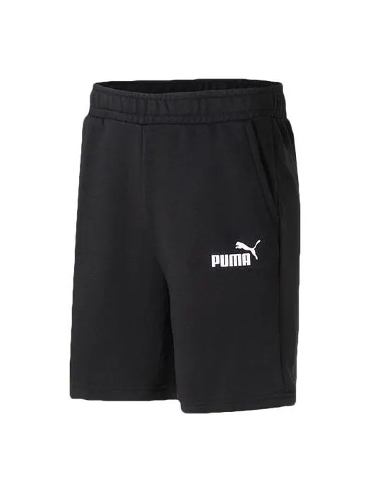 Шорты essential logo shorts 'black' Puma — изображение 1 из 4, черный