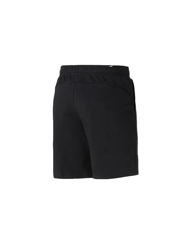 Шорты essential logo shorts 'black' Puma — изображение 2 из 4, черный