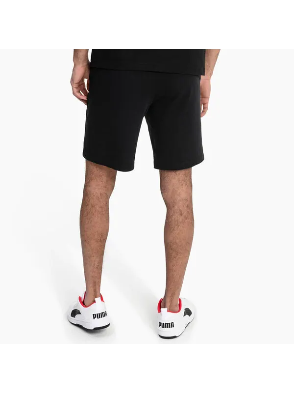 Шорты essential logo shorts 'black' Puma — изображение 4 из 4, черный