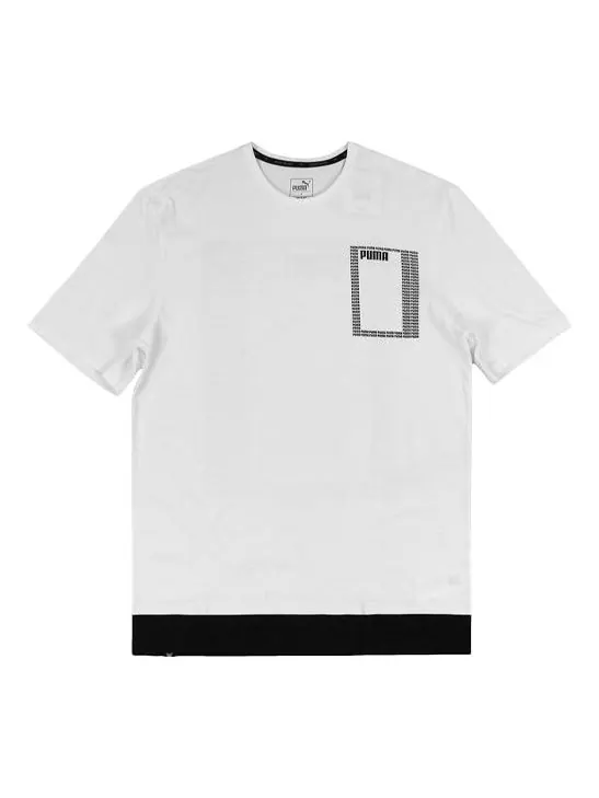 Футболка logo short sleeve tee summer rebel white Puma — изображение 1 из 2, белый