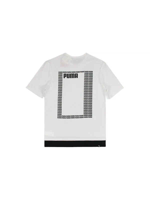 Футболка logo short sleeve tee summer rebel white Puma — изображение 2 из 2, белый