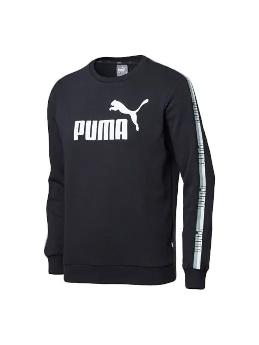 Толстовка logo printing round neck black Puma — изображение 1 из 2, черный