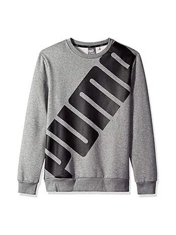 Толстовка big logo round neck gray Puma — изображение 1 из 2, серый