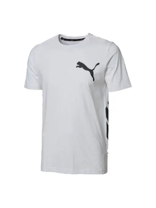 Футболка short sleeve big logo white Puma — изображение 1 из 2, белый
