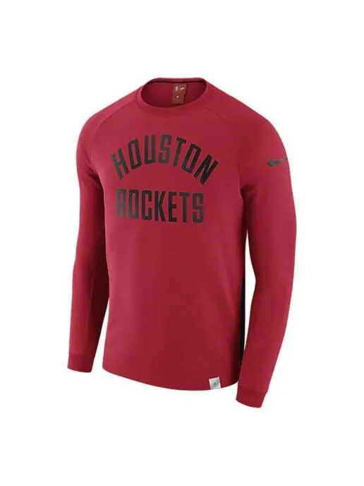 Толстовка Men's Nike Houston Rockets Alphabet Printing Round Neck Pullover Red — изображение 1 из 2, мульти