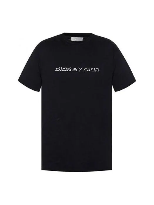 Футболка homme embroidered logo printing short sleeve black Dior