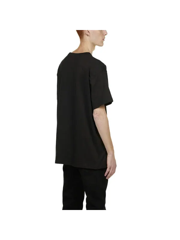 Футболка homme embroidered logo printing short sleeve black Dior — изображение 4 из 4, черный
