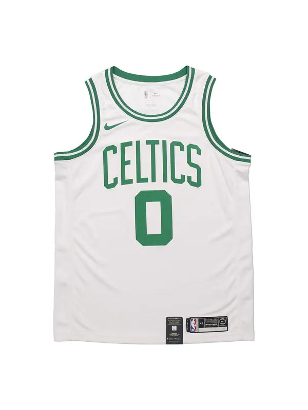 Майка Nike MENS NBA Boston Celtics Tatum Tank Top 0 White/Green — изображение 1 из 2, белый