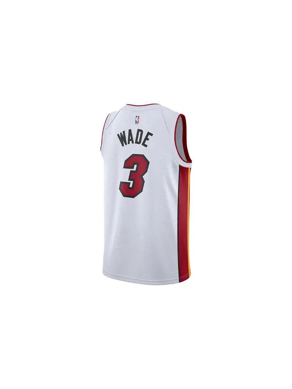 Майка Nike x NBA Miami Heat Dwyane Wade Jerseys 'White' — изображение 2 из 2, белый/мульти