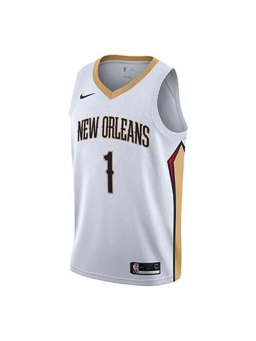 Майка Nike NBA new orleans pelicans limited 1 SW Fan Edition Basketball Jersey White — изображение 1 из 2, белый