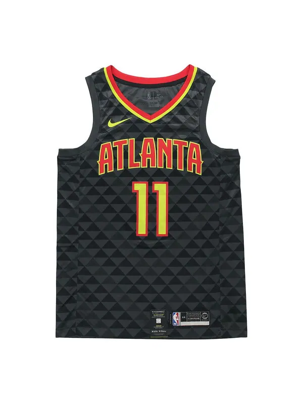 Майка Nike NBA Large Atlanta Hawks Basketball Jersey/Vest Black — изображение 1 из 4, черный