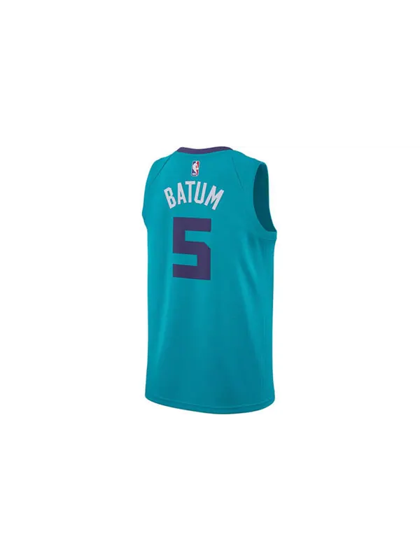 Майка Men's Air Jordan NBA Retro Basketball Jersey/Vest SW Fan Edition Charlotte Hornets No. 5 Blue — изображение 2 из 2