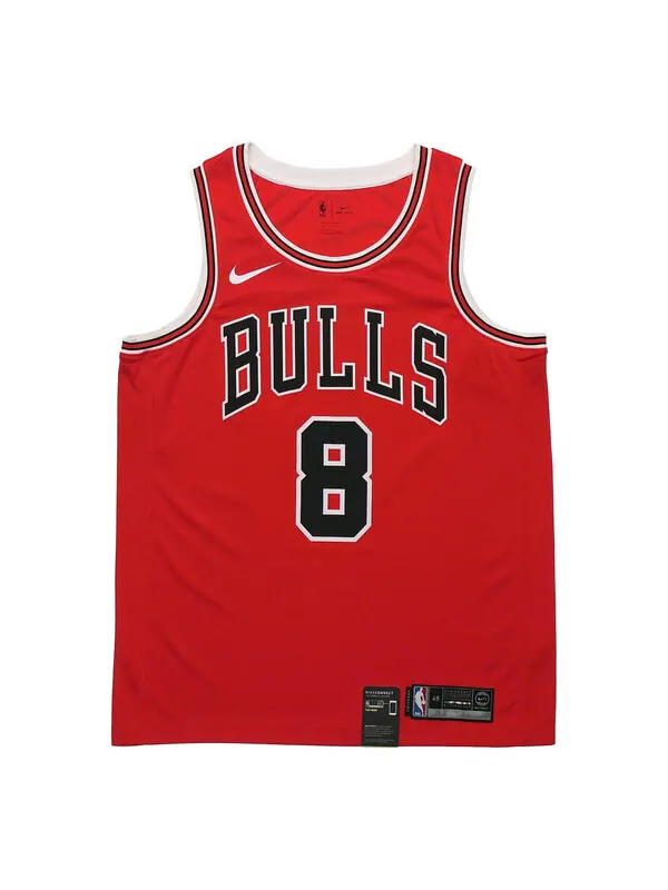Футболка nba team limited jersey sw fan edition chicago bulls zach lavine № 8 red Nike — изображение 1 из 4, красный
