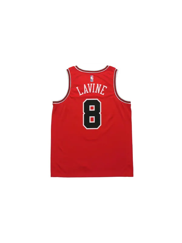 Футболка nba team limited jersey sw fan edition chicago bulls zach lavine № 8 red Nike — изображение 2 из 4, красный