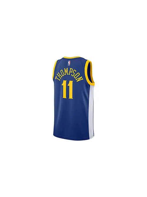 Футболка klay thompson icon edition swingman джерси sw navy Nike — изображение 2 из 4, синий/белый/желтый