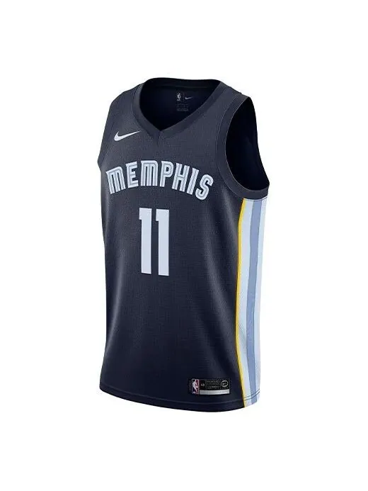 Спортивная футболка nba team limited jersey sw fan edition gray memphis grizzlies 11 navy blue dark blue Nike, синий