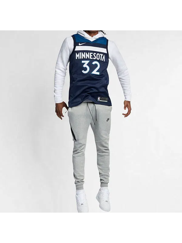 Спортивная футболка nba towns timberwolves 3 2 fan edition basketball jersey/vest navy blue dark blue Nike, синий