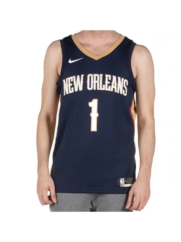 Футболка nba zion williamson баскетбольная спортивная майка sw fan edition new orleans pelicans 1 Nike — изображение 3 из 4