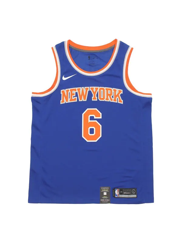 Майка Nike NBA Basketball Icon Edition Swingman Jersey New York Knicks SW Fan Edition 6 Blue — изображение 1 из 4, синий