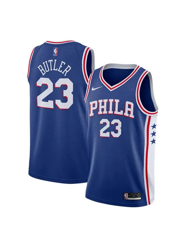 Майка Nike NBA Jersey Icon Edition Swingman Fan Edition Philadelphia 76ers Butler No. 23 Blue — изображение 1 из 1, синий