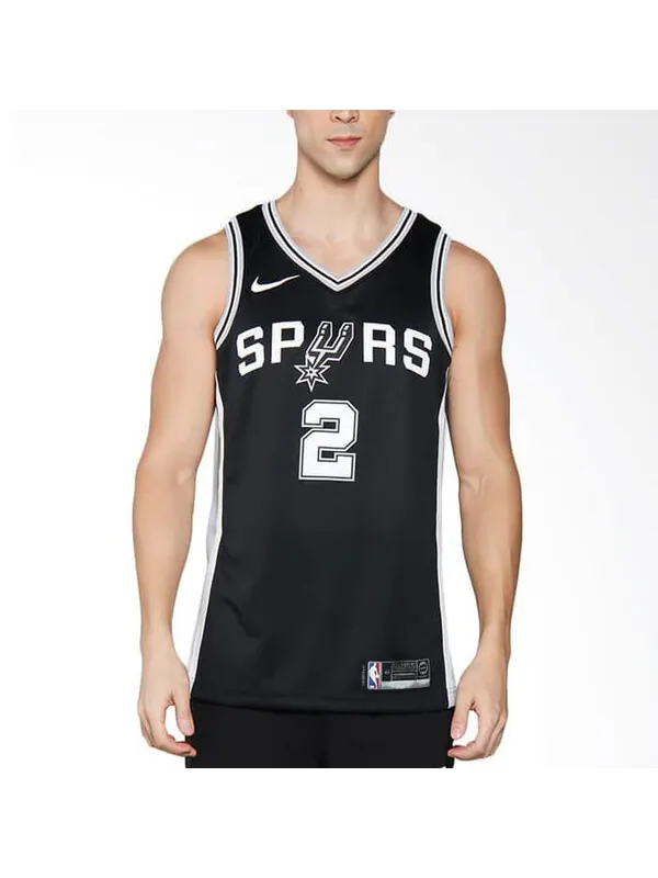 Футболка kawhi leonard icon edition swingman джерси sw Nike — изображение 4 из 4, черный/серебристый