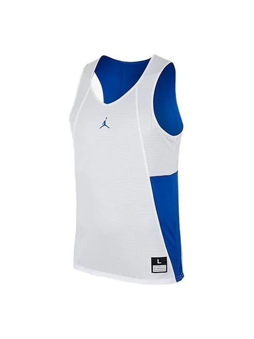 Спортивная футболка men's brand reversible colorblock basketball jersey/vest blue Air Jordan — изображение 1 из 4, синий