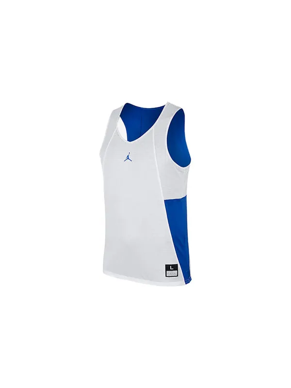 Спортивная футболка men's brand reversible colorblock basketball jersey/vest blue Air Jordan — изображение 2 из 4, синий