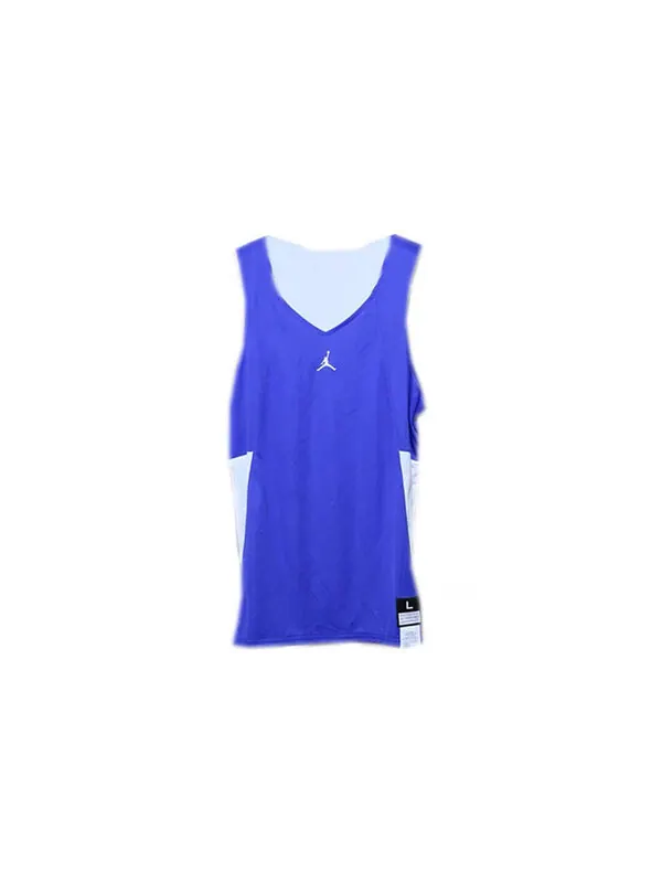 Спортивная футболка men's brand reversible colorblock basketball jersey/vest blue Air Jordan — изображение 3 из 4, синий