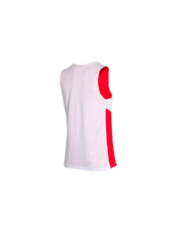 Спортивная футболка sports training splicing breathable reversible basketball vest red Nike — изображение 4 из 4, красный