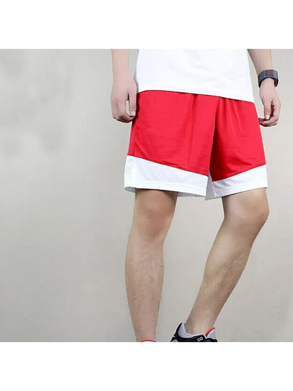 Шорты sports training breathable shorts red white splicing Nike — изображение 3 из 3, мульти