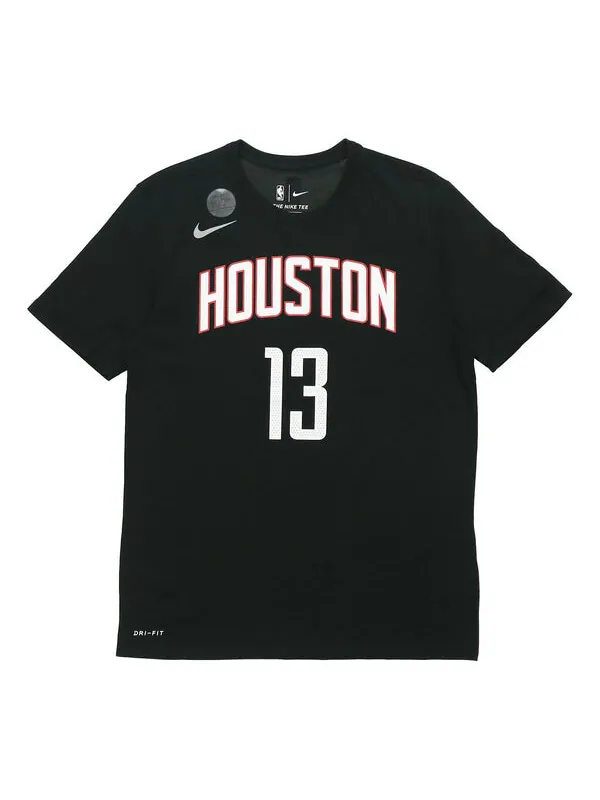 Футболка Nike SS22 NBA Harden Basketball Sports Short Sleeve Rockets 13 Black — изображение 1 из 2, черный