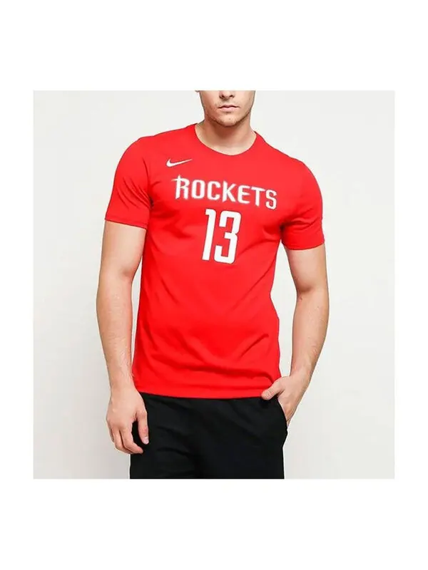 Футболка Nike NBA Dri-FIT Quick Dry houston rockets Harden Large Red — изображение 1 из 2, красный