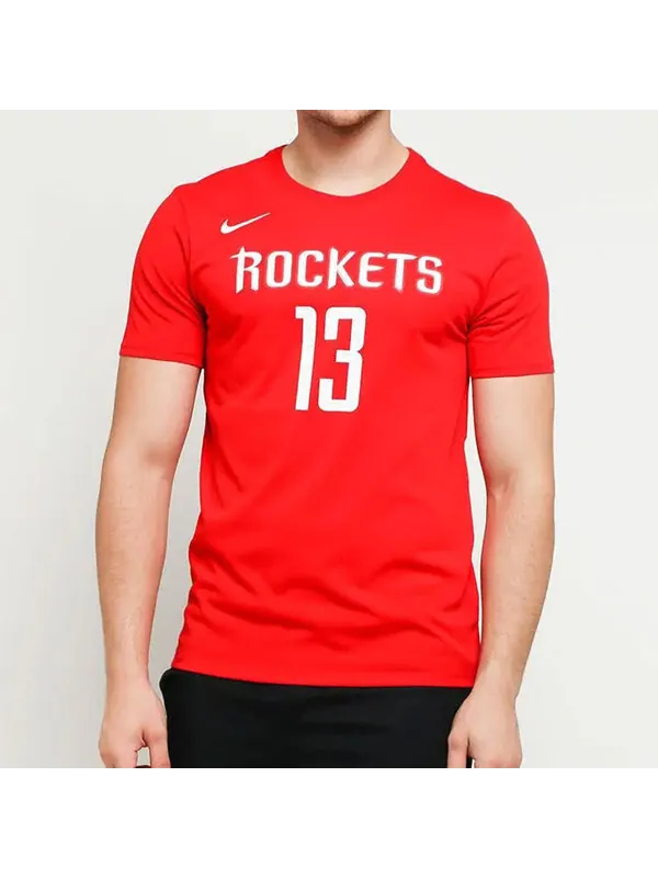 Футболка Nike NBA Dri-FIT Quick Dry houston rockets Harden Large Red — изображение 2 из 2, красный