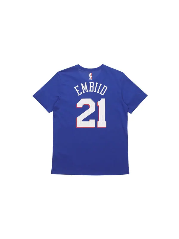 Футболка nba embiid джерси 76 team limited joel embiid a great deep blue Nike — изображение 2 из 2, синий
