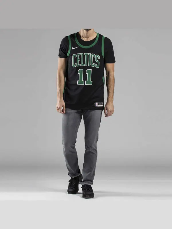 Майка Nike Kyrie Irving Statement Edition Swingman Jersey SW Black — изображение 3 из 4, черный/зеленый