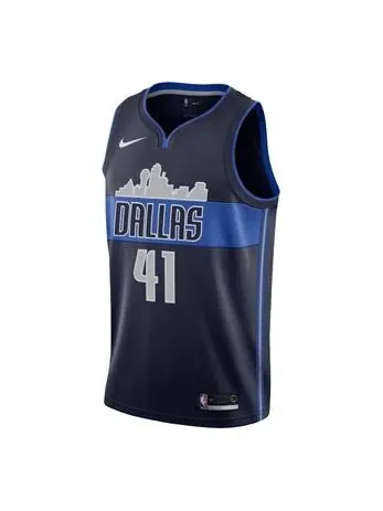Спортивная футболка nba jersey dirk nowitzki basketball vest mavericks 41 limited blue Nike — изображение 1 из 2, синий