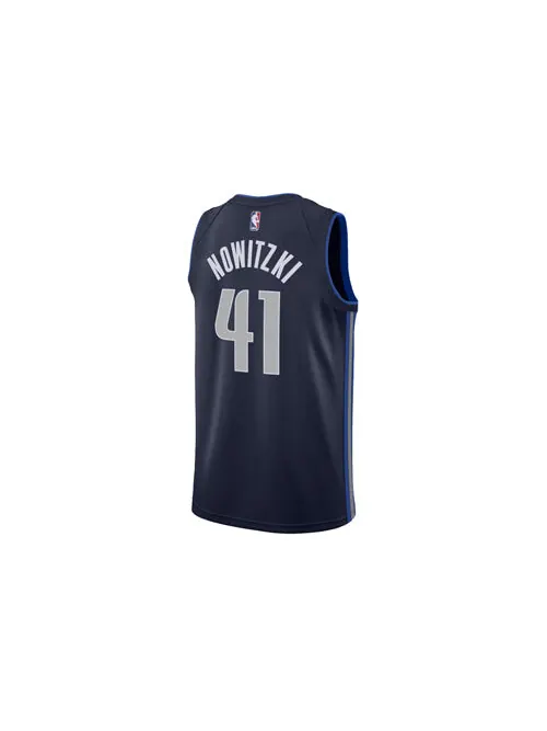 Спортивная футболка nba jersey dirk nowitzki basketball vest mavericks 41 limited blue Nike — изображение 2 из 2, синий