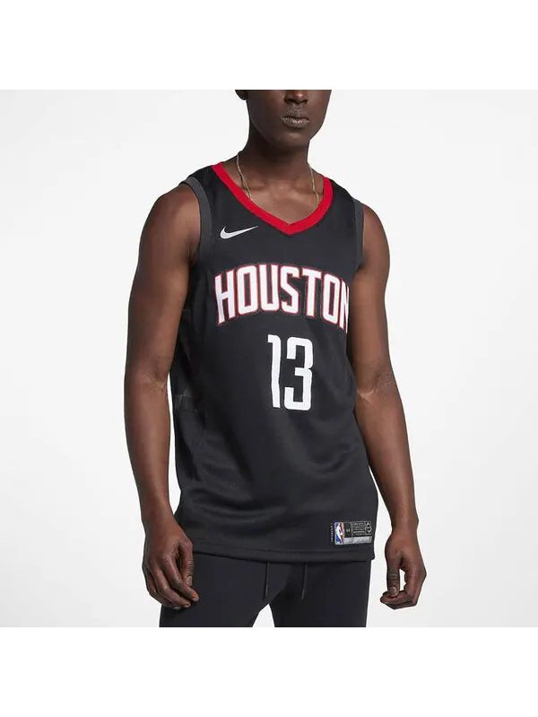 Спортивная футболка nba basketball jersey vest sw fan edition rockets 13 black Nike — изображение 3 из 4, черный