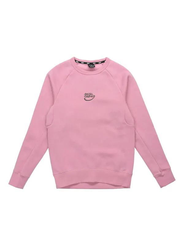 Толстовка Nike SB Icon Skateboard Fleece Round Neck Pullover Pink — изображение 1 из 3, розовый