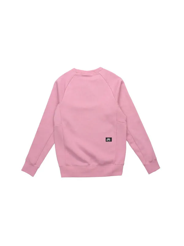 Толстовка Nike SB Icon Skateboard Fleece Round Neck Pullover Pink — изображение 2 из 3, розовый