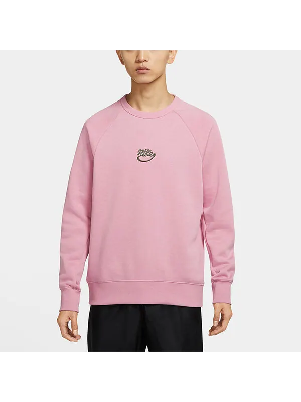 Толстовка Nike SB Icon Skateboard Fleece Round Neck Pullover Pink — изображение 3 из 3, розовый