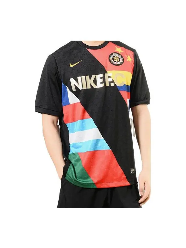 Футболка Nike FC Flag T-Shirts 'Black' — изображение 1 из 3, черный/мульти