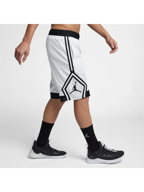 Шорты с подъемом ромбовидные короткие Air Jordan — изображение 4 из 4, белый/черный