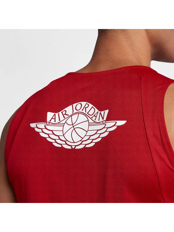 Майка-Топ с подъемом dri fit Air Jordan — изображение 3 из 4, красный/мульти