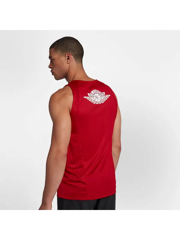 Майка-Топ с подъемом dri fit Air Jordan — изображение 4 из 4, красный/мульти